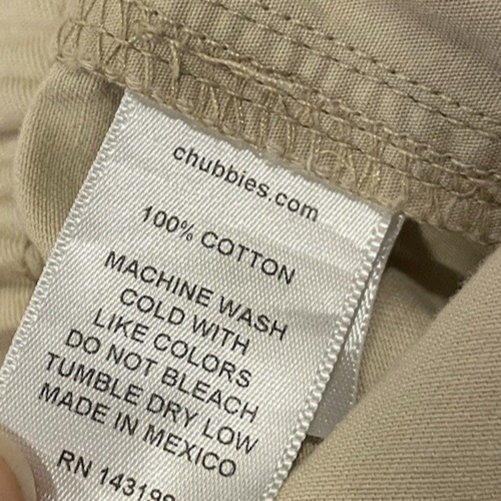 Men's Khaki Chubbies Shorts Size 2XL 5.5" Inseam Regular Fit Tan Chino Preppy - Picture 6 of 9